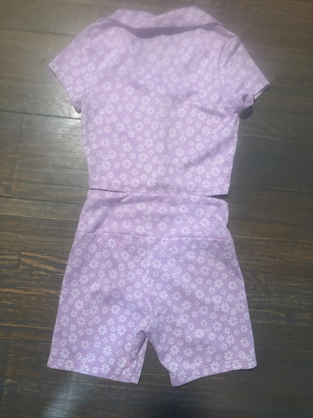 Lavender Floral Two-Piece Lounge Size medium super cute